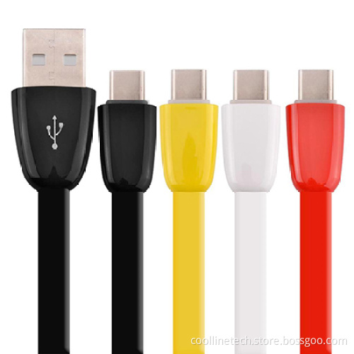 TPE USB Cable, USB A to Lightning Cable / Type C Cable / Micro USB Cable, Fast Charging and Data Sync Type C Cable